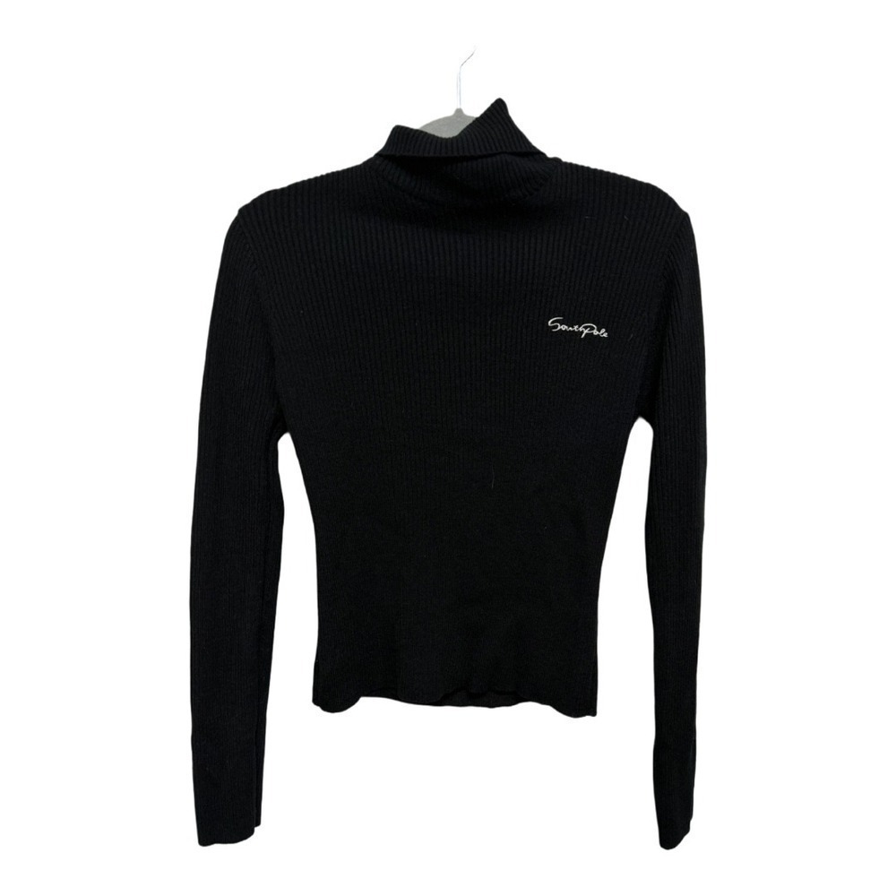 South Pole Vintage Style Black Turtleneck Size Large Babydoll style sweater